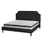 Flash Furniture King Size Black Fabric Platform Bed with Mattress SL-BM10-8-GG - alternate 7